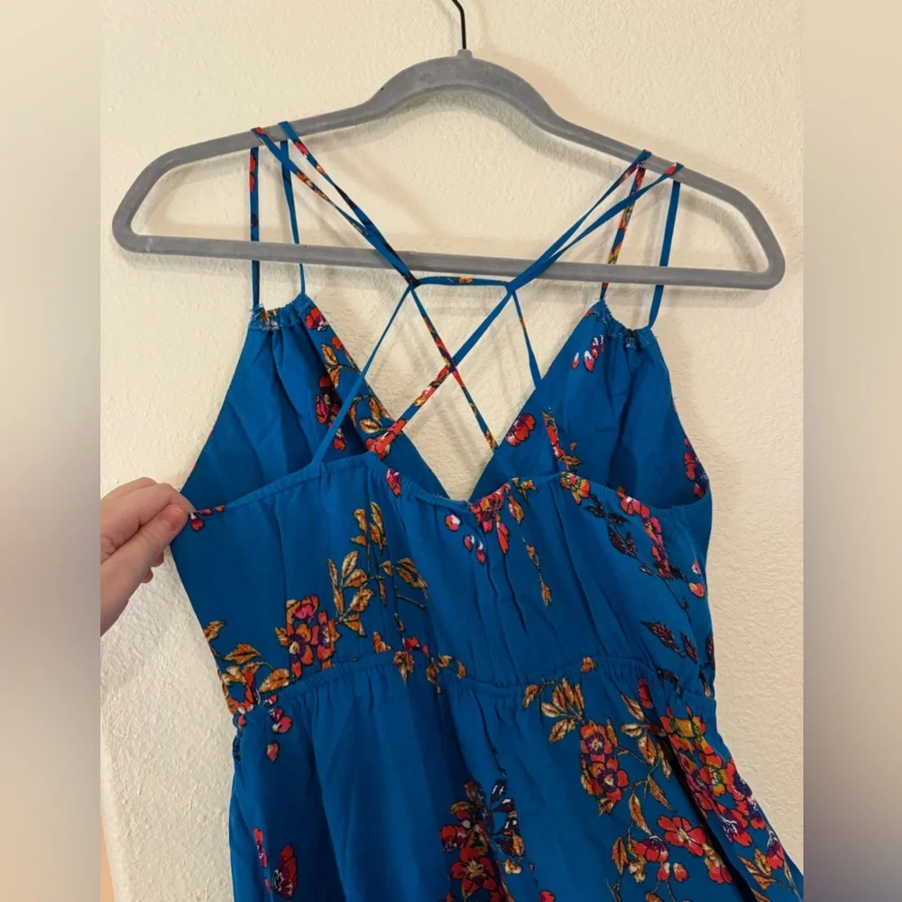 Blue floral maxi dress medium Xhilaration from Target - Picture 5 of 6